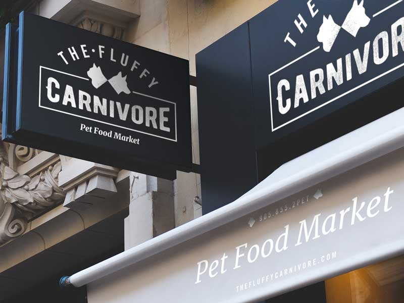 the-fluffy-carnivore-store-sign-brand-development-toronto image