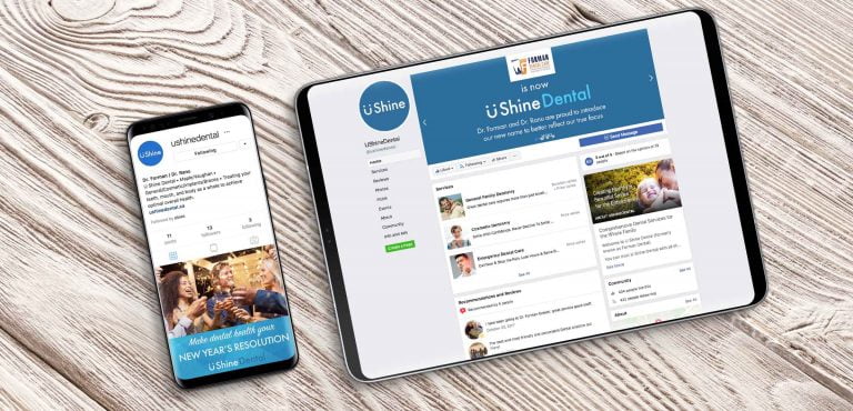 U Shine Dental-social media