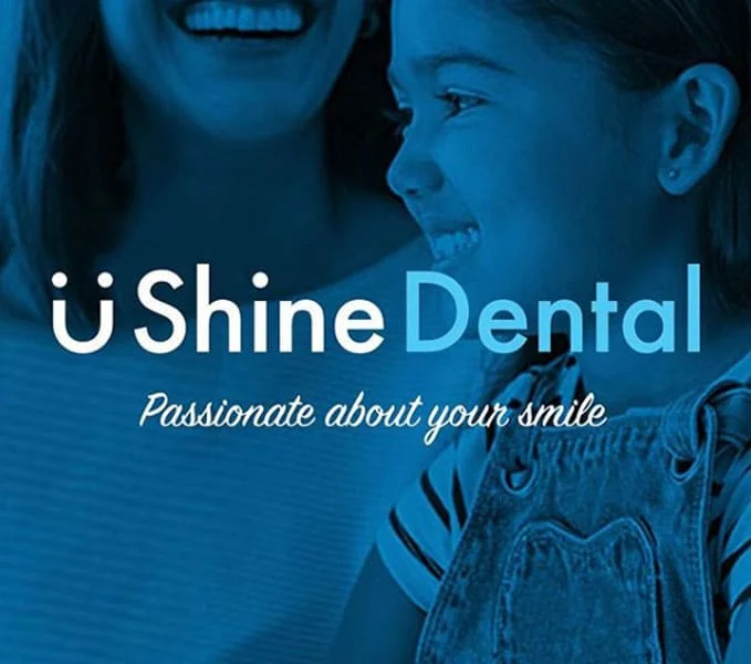 u-shine-dental-logo-on-a-background