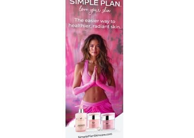 SimplePlan Skincare Event Collateral Banner Design