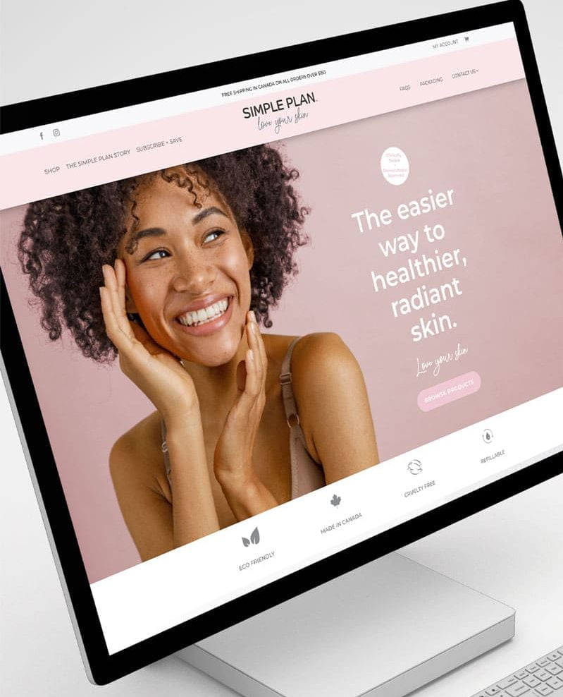 Skin Care Brand Colour Palettes Social Media- Best Branding Agency and Logo Designer Graphic Design Company in Toronto