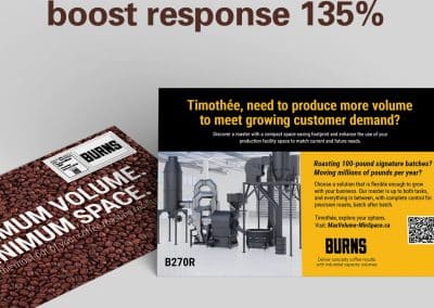 Direct Mail – Burns postcard
