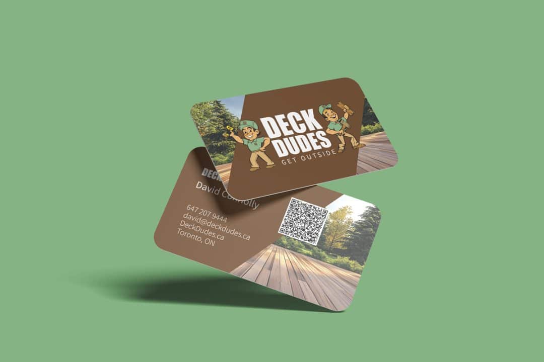 Branding-Business Card Design, Printing Design for Deck Installer