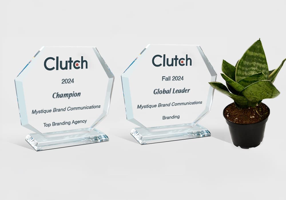 Clutch Double Honoree - Mystique celebrates being named a Clutch Global Award Winner and Clutch Champion for Fall 2024.