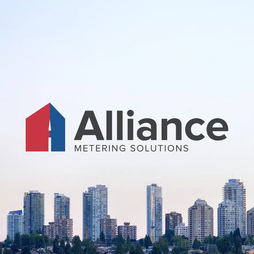 Alliance Metering Solutions logo created by Mystique Brand Communications — modern logo redesign with a clear brand identity