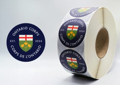 Ontario Corps Roll Labels | Sticker Rolls