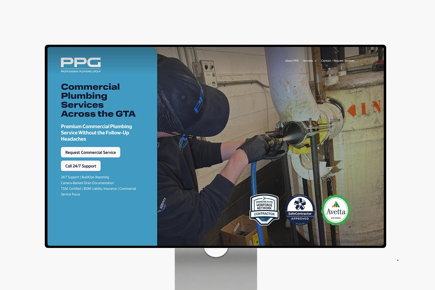 Mystique Website Design Agency Toronto for Plumbing Business