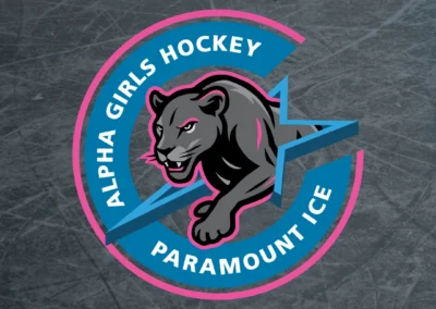 Paramount Ice × Alpha Girls Hockey best custom sports logo redesign toronto mystique professional team branding