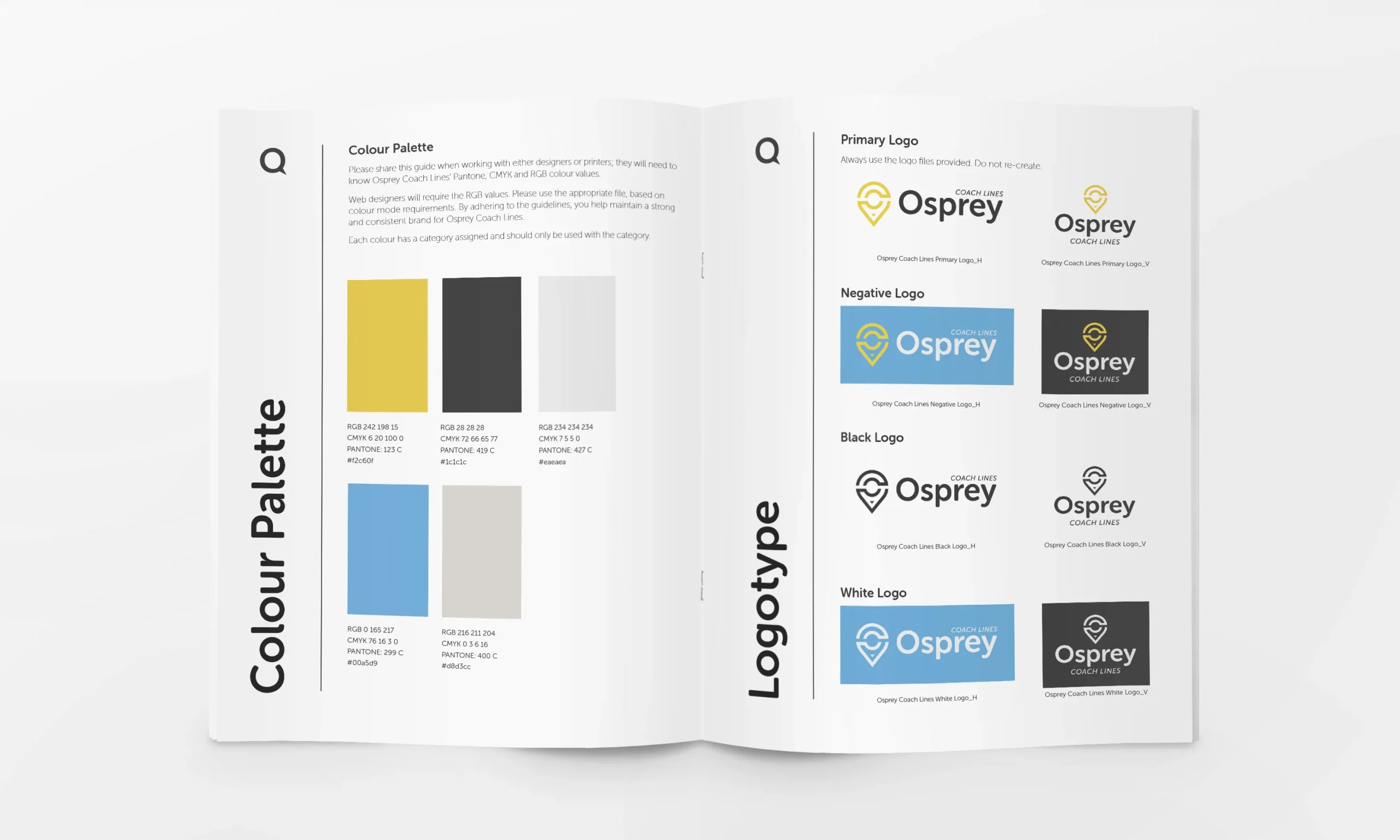 Professional Branding - Osprey Coach Lines Visual Presentation